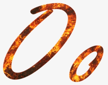 Letter, O, Fire, Embers, Lava, Font, Write, Type, Fonts - Illustration, HD Png Download, Transparent PNG
