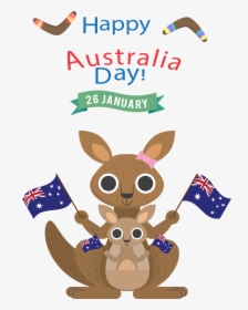 Australia Wall Kangaroo T-shirt Decal Vector In Clipart - Australia Kangaroo Icon Cartoon, HD Png Download, Transparent PNG