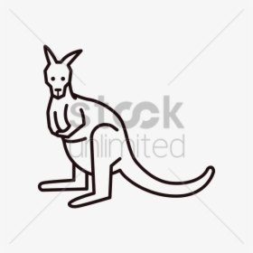 Transparent Kangaroo Clip Art - Full Sketch Of Kangroo, HD Png Download, Transparent PNG