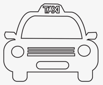 Taxi Icon Auto Automobile Banner Png Image Clipart - Taxi Icon White Transparent, Png Download, Transparent PNG