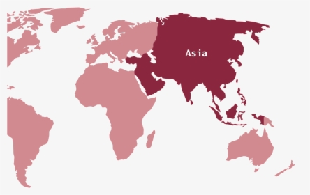 Transparent Asia Map Png - World Map, Png Download, Transparent PNG