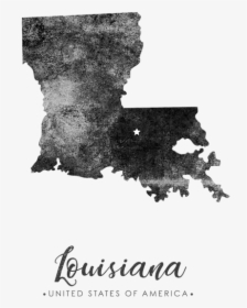 Map Louisiana Grunge, HD Png Download, Transparent PNG