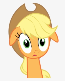 Cartoon Shocked Face Group Applejack And Rainbowdash - My Little Pony Applejack Face, HD Png Download, Transparent PNG