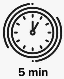 Clip Art 5 Minute Timer Clipart - Clock 5 Min Png, Transparent Png, Transparent PNG