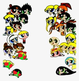 Powerpuff Characters Shocked - Powerpuff Characters, HD Png Download, Transparent PNG