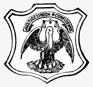 Seal Of Louisiana - Louisiana Civil War Pelican Clip Art, HD Png Download, Transparent PNG