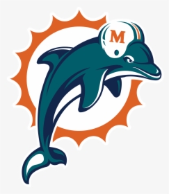 Dolphins Logos Download - Miami Dolphin Logo, HD Png Download, Transparent PNG