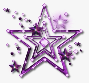 Png Jewel Star Purple By Jssanda - Purple Stars Clip Art, Transparent Png, Transparent PNG
