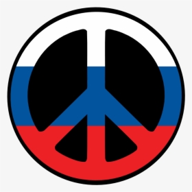 Russia Peace Symbol Flag 4 Scallywag Peacesymbol - Symbol Of Peace In Russia, HD Png Download, Transparent PNG