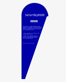 Bsod Winder Flag Clip Arts - Electric Blue, HD Png Download, Transparent PNG