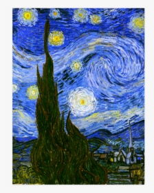 Van Gogh Starry Night Tree Poster 18 X24 - Van Gogh Starry Night, HD Png Download, Transparent PNG