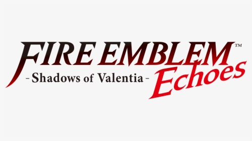 Fire Emblem Shadows Of Valentia Est Inscrit Sur Deux - Fire Emblem Echoes Shadows Of Valentia Logo, HD Png Download, Transparent PNG