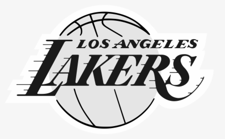 Los Angeles Lakers Logo Black And White - Black And White Lakers Logo Png, Transparent Png, Transparent PNG