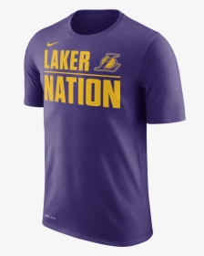 Nike Nba Los Angeles Lakers Dry Tee - Active Shirt, HD Png Download, Transparent PNG
