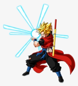 C Fakepath Goku Xeno Kamehameha By Lucario Strike-db2k5as - Xeno Goku Super Saiyan, HD Png Download, Transparent PNG