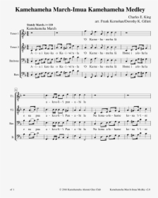Imua Kamehameha Sheet Music, HD Png Download, Transparent PNG