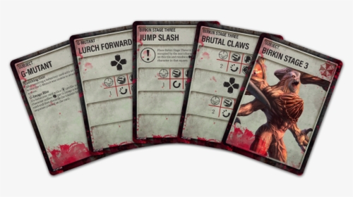 Re2 Mockup Cards Bosses - Resident Evil 2 Board Game Boss Card, HD Png Download, Transparent PNG