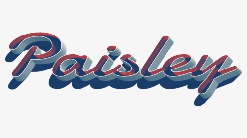 Paisley 3d Letter Png Name - Graphic Design, Transparent Png, Transparent PNG