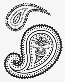 Paisley Clipart Black And White, HD Png Download, Transparent PNG