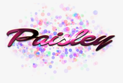 Paisley Name Logo Bokeh Png - Graphic Design, Transparent Png, Transparent PNG