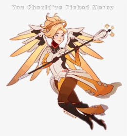 #overwatch #mercy - Mercy Overwatch Sticker, HD Png Download, Transparent PNG