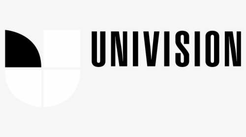 Univision Logo Black And White - Monochrome, HD Png Download, Transparent PNG
