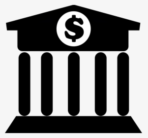 Bank Building Icon Generic Monochrome - Free Bank Logo, HD Png Download, Transparent PNG