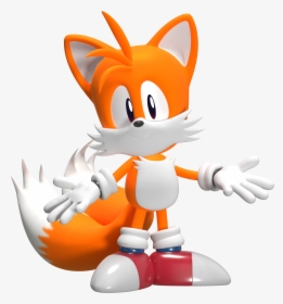 [3d Render] Happy Birthday To The Best Fox In The Whole - Classic Tails Render Png, Transparent Png, Transparent PNG