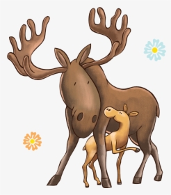Elk Clipart Mother Deer, HD Png Download, Transparent PNG
