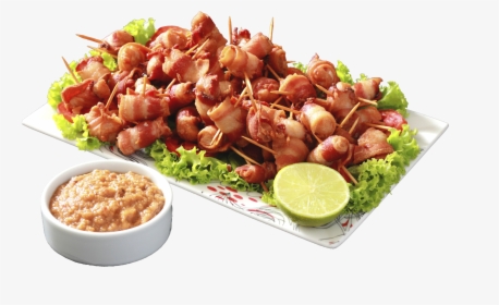 Yakitori Vegetarian Cuisine Bacon Spare Ribs Chicken - Lemon, HD Png Download, Transparent PNG
