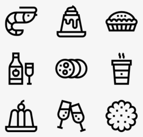 Christmas Food And Drinks Lineal - Icons Png Friends, Transparent Png, Transparent PNG