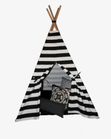 Kids Black And White Striped Teepee - Tipi, HD Png Download, Transparent PNG