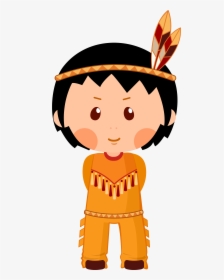 Collection Of Native - Native Americans Cartoon Drawing, HD Png Download, Transparent PNG