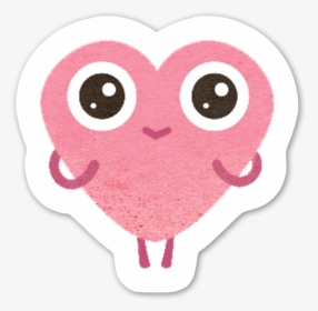 Heart Eyes Sticker - Cartoon, HD Png Download, Transparent PNG