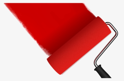 Transparent Red Paint Png - Red Paint Roller Png, Png Download, Transparent PNG