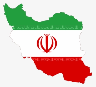 Iran Flag And Map - Iran Map With Flag, HD Png Download, Transparent PNG