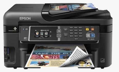 Laser Printer Png Free Download - Epson Workforce Wf 3620dwf, Transparent Png, Transparent PNG