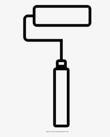 Paint Roller Coloring Page, HD Png Download, Transparent PNG