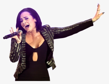 Singer Png - Demi Lovato En Show, Transparent Png, Transparent PNG