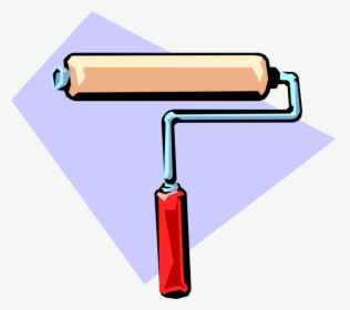 Vector Illustration Of Paint Roller For Painting And - Rolo De Pintor Png, Transparent Png, Transparent PNG