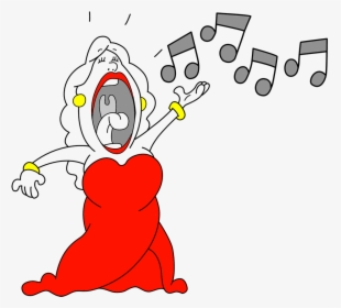 Singer Clipart Vocal Solo - Soprano Singer Cartoon, HD Png Download, Transparent PNG