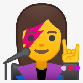 Woman Singer Icon - Emoji Singer, HD Png Download, Transparent PNG
