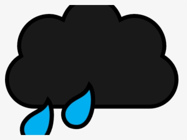 Dark Clipart Storm Cloud - Cartoon Black Rain Cloud, HD Png Download, Transparent PNG