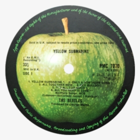 Pmc7070 Yellow Submarine Label - Apple Beatles, HD Png Download, Transparent PNG