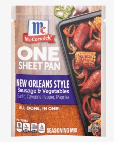 New Orleans Style Sausage & Vegetables - Mccormick One Sheet Pan Seasoning, HD Png Download, Transparent PNG