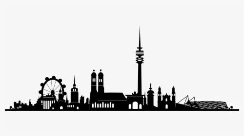 Skyline Commercetools Inc New Town Hall Wall Decal - Skyline München, HD Png Download, Transparent PNG