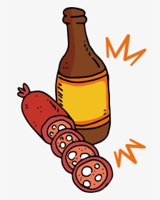 Sausage Beer Bratwurst Hot Dog Clip Art - Sausage, HD Png Download, Transparent PNG