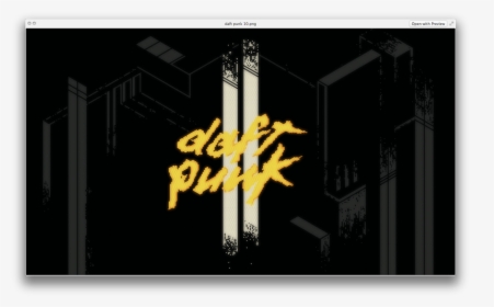 Progress On My Daft Punk Illustration - Darkness, HD Png Download, Transparent PNG