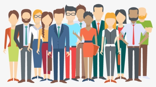 Diversity In The Workplace - Group Of People Illustration Png, Transparent Png, Transparent PNG