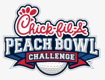 Chick Fil A Peach Bowl Challenge Png Logo - Chick Fil A Peach Bowl Logo, Transparent Png, Transparent PNG